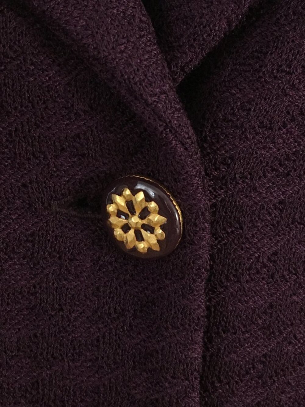 BEAUTIFUL st john collection knit wine purple jacket skirt suit size 10 12 - Picture 7 of 10